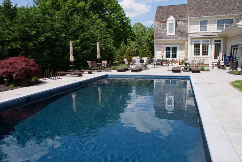 a large pool of water