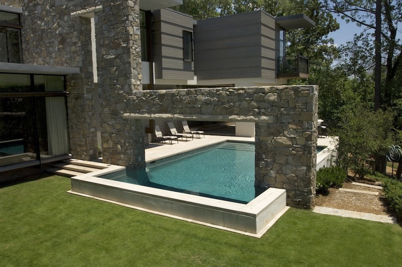 a large lawn in front of a building