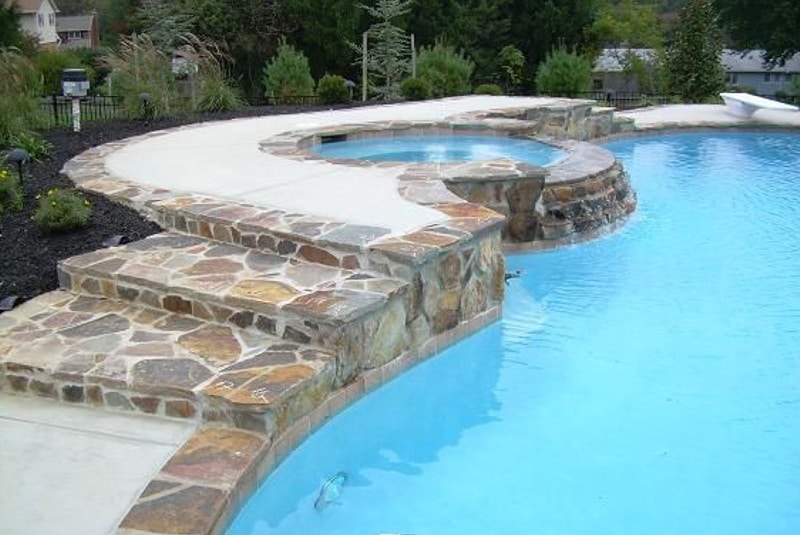 a large pool of water